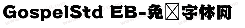 GospelStd EB字体转换